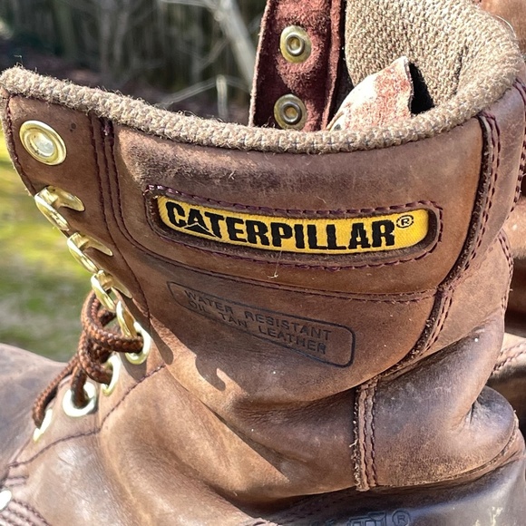Caterpillar Mens LOGGER  Steel Toe Brown Leather Boots Size 7 main image 9